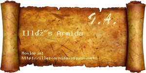 Illés Armida névjegykártya